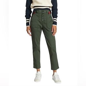 VERONICA BEARD Army Arya Pant with Patch Pockets High rise Size 25